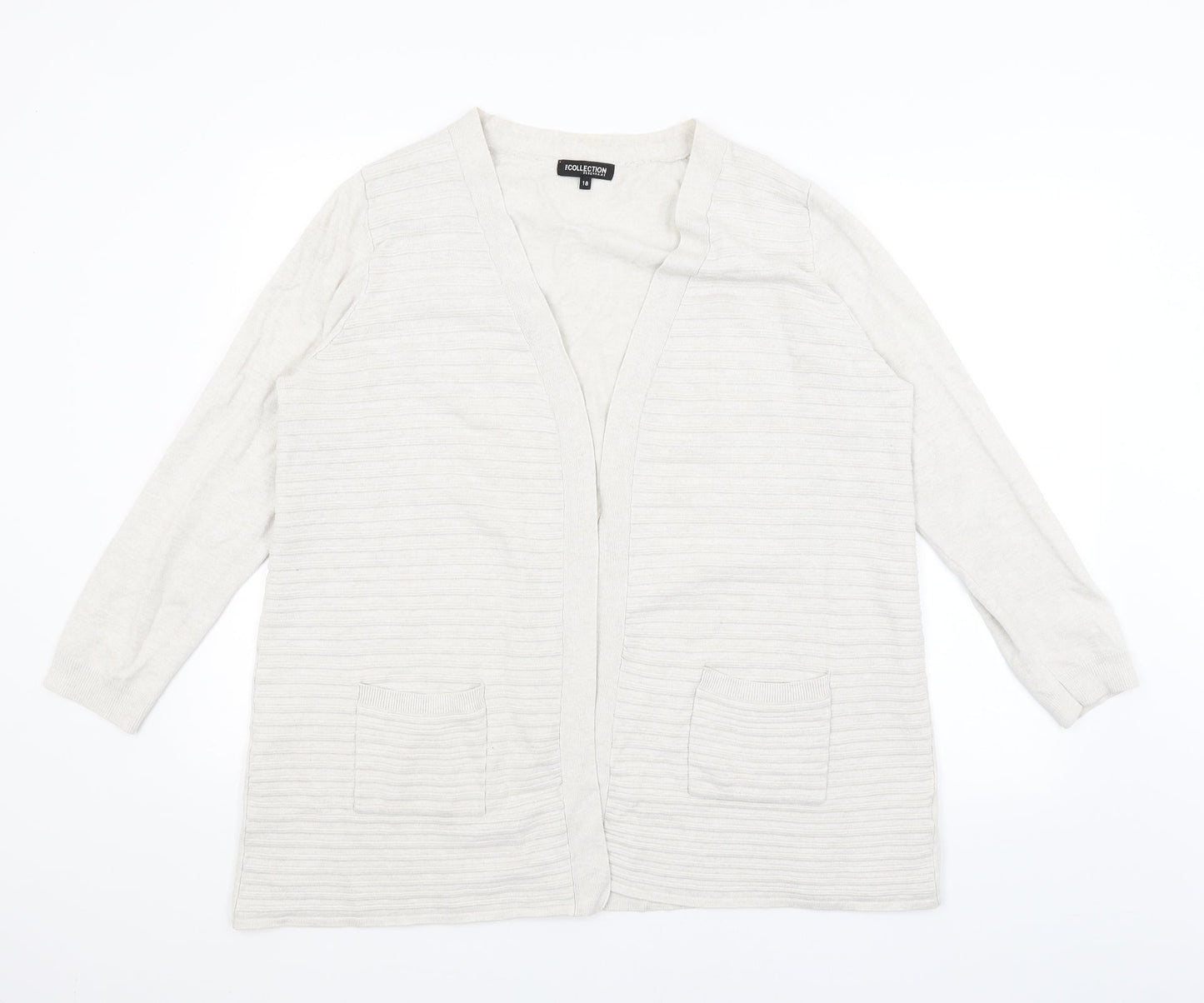 The Collection Womens Ivory   Wrap Jumper Size 18