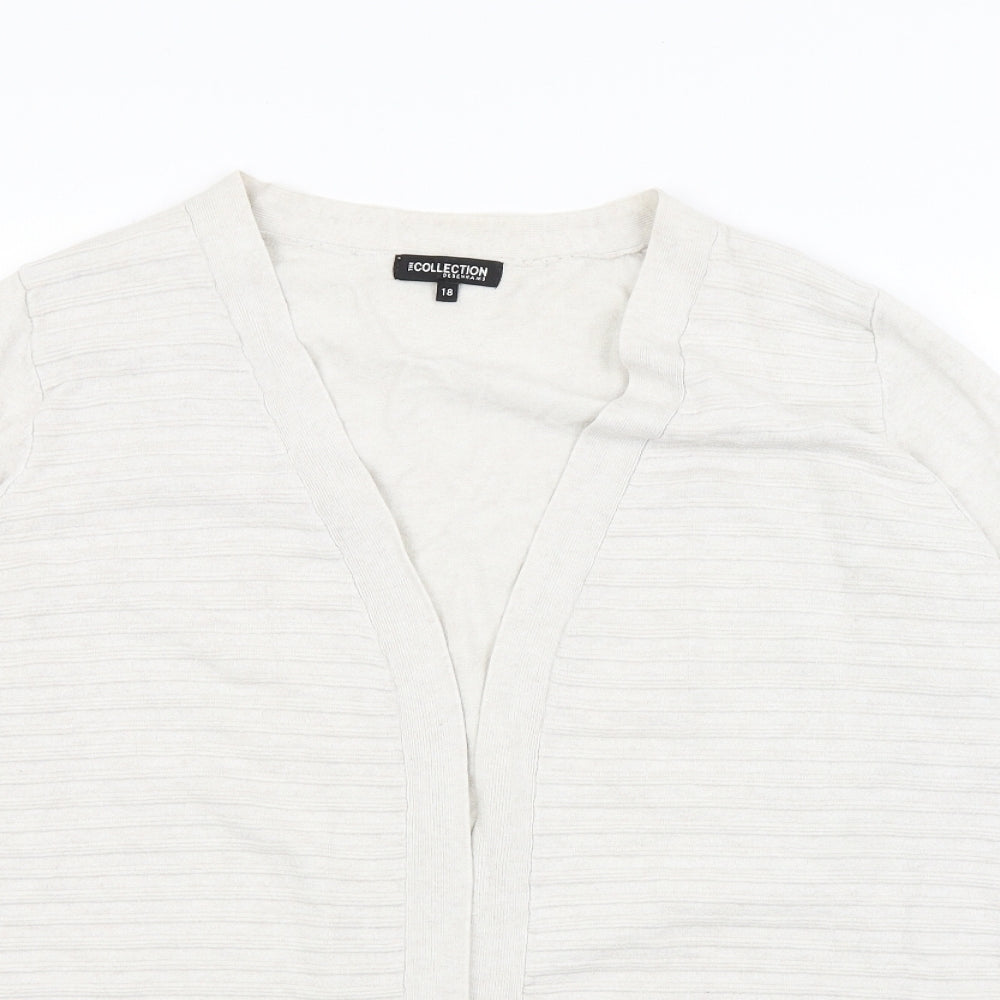 The Collection Womens Ivory   Wrap Jumper Size 18