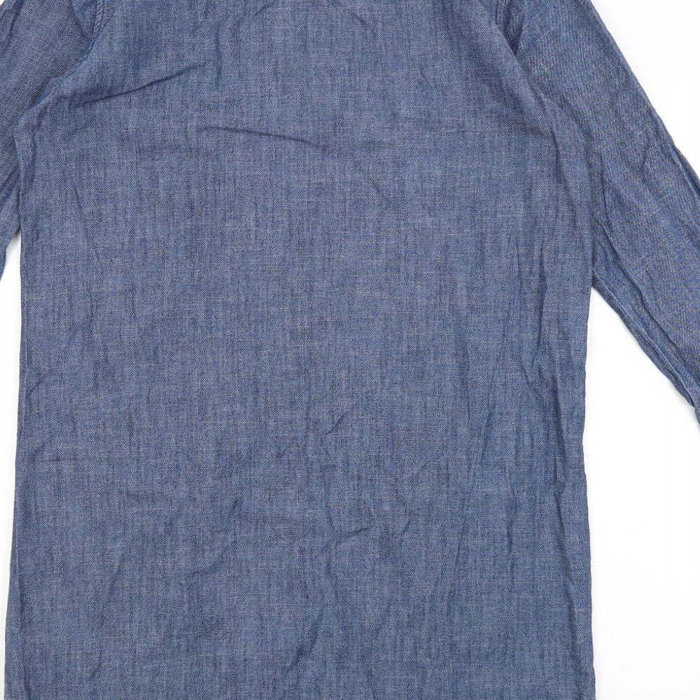 FOREVER 21 Womens Blue   Shirt Dress  Size M