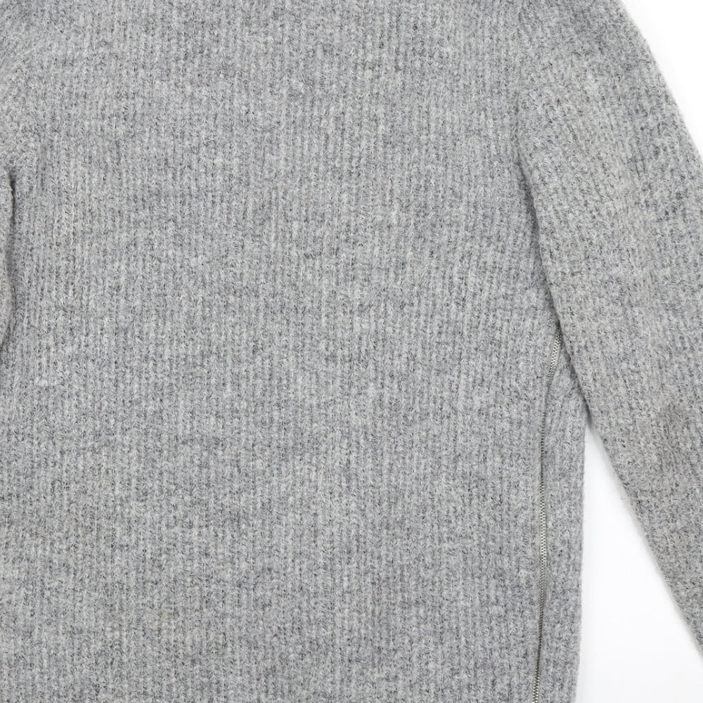 River Island Womens Grey   Wrap Jumper Size S