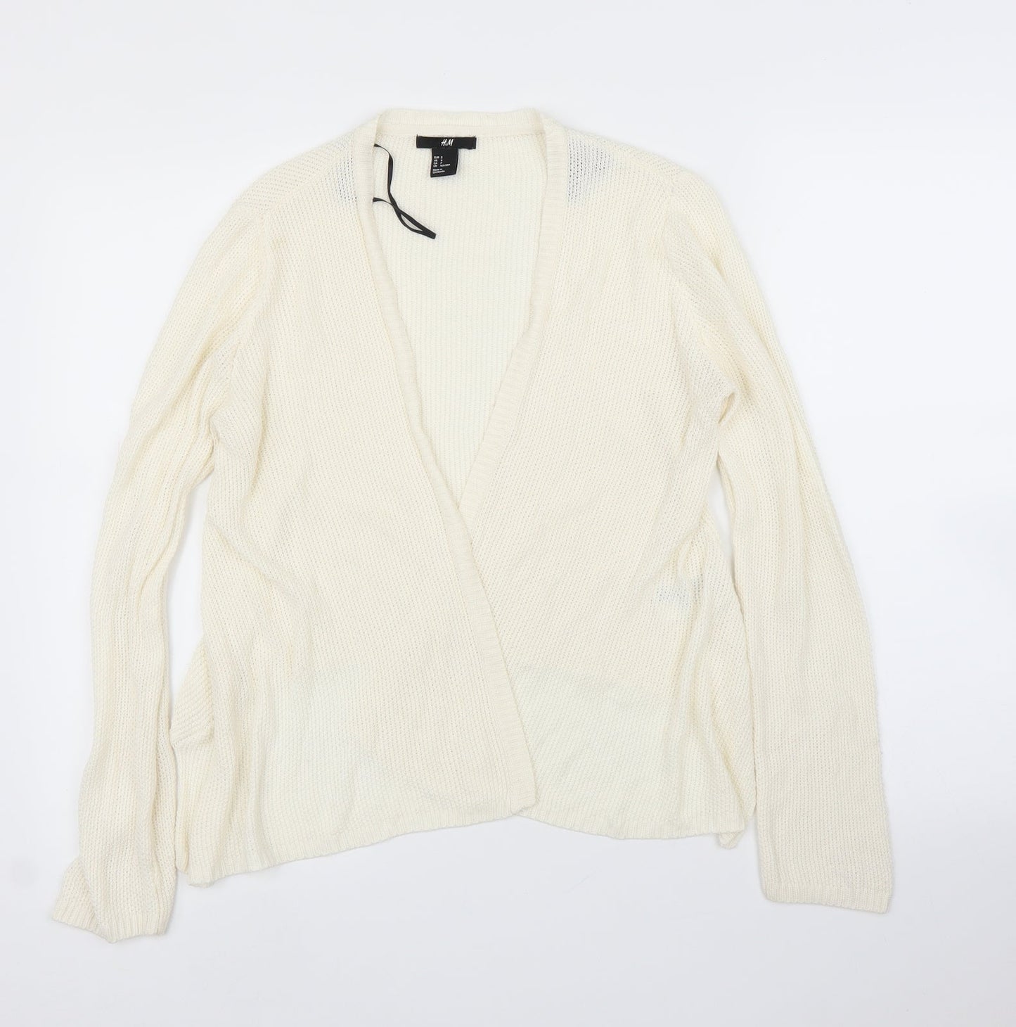 H&M Womens Ivory   Cardigan Jumper Size S