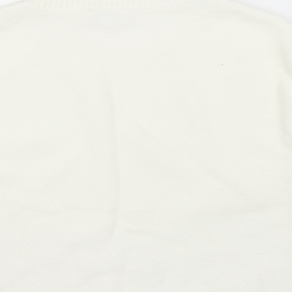 Miss Selfridge Womens White   Pullover Jumper Size 6