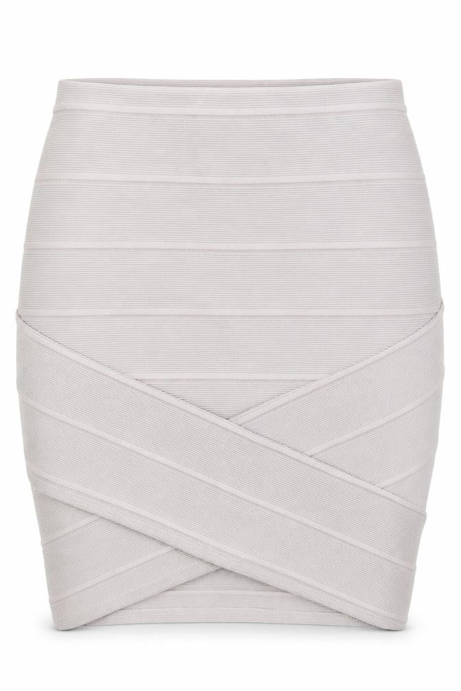 Front view of Miss Selfridge women’s purple tulip skirt, size UK 8