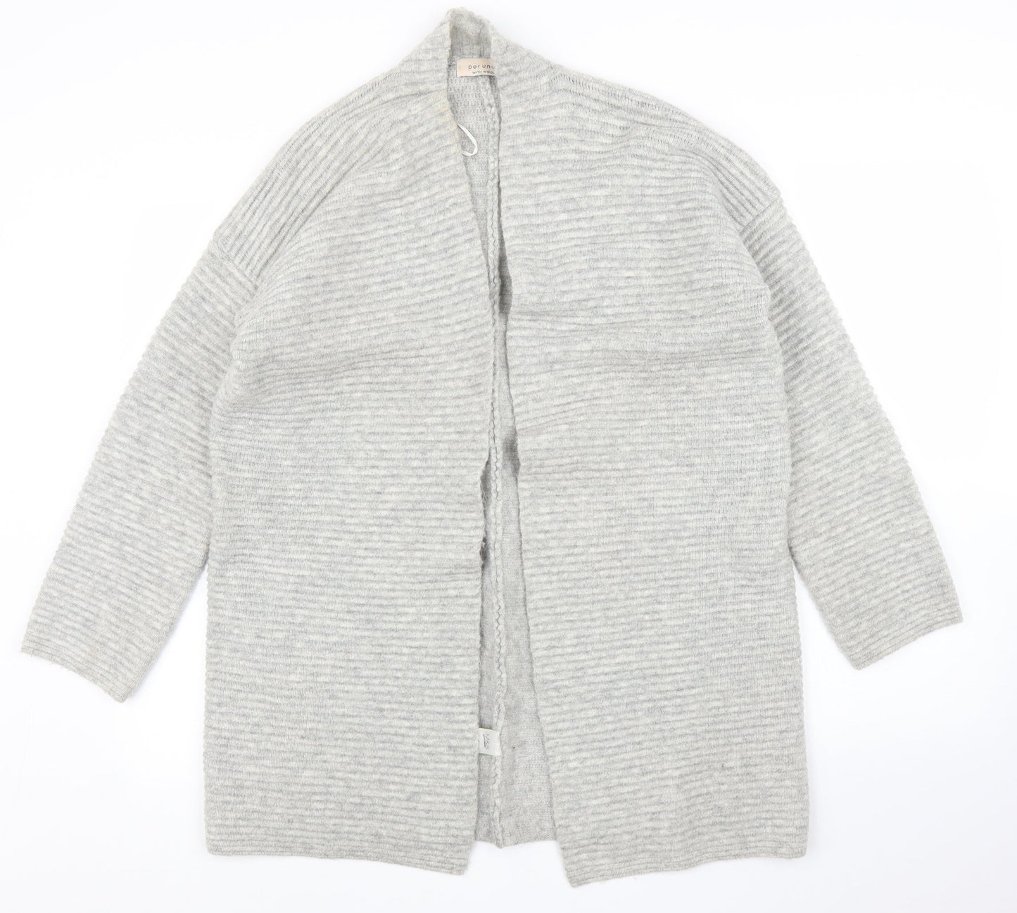 M&S Womens Grey   Cardigan Jumper Size M