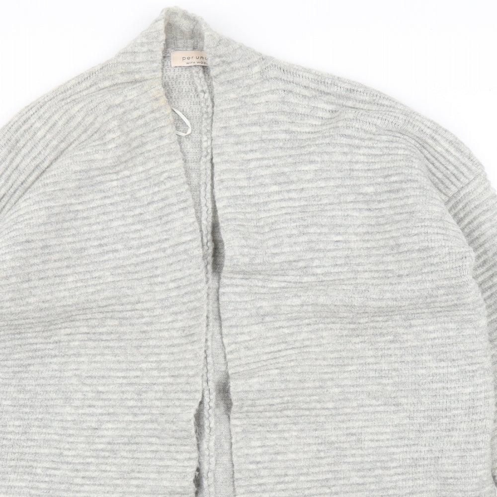 M&S Womens Grey   Cardigan Jumper Size M