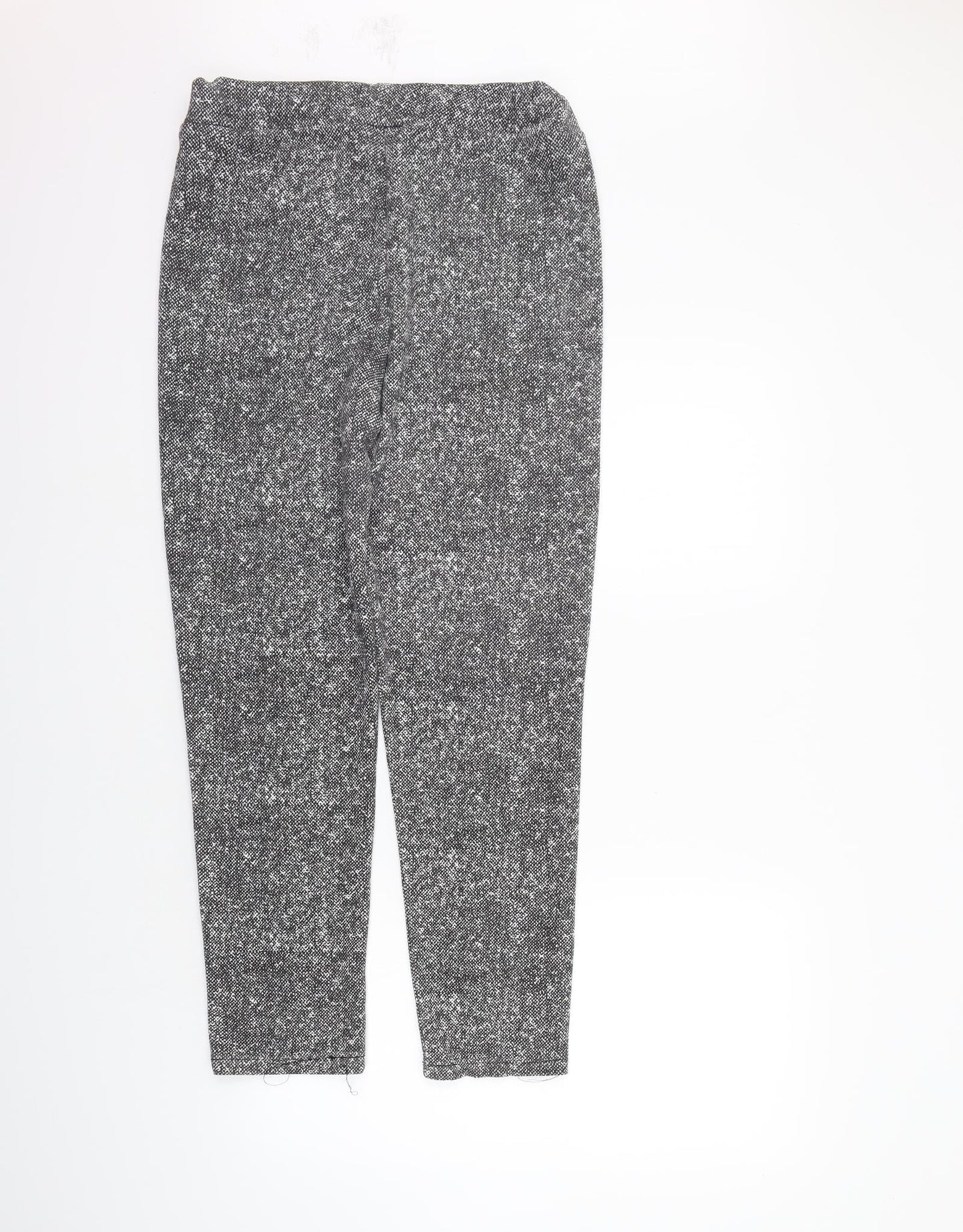 Preworn Womens Grey Geometric  Trousers  Size XL L26 in - Elastic Waist Band