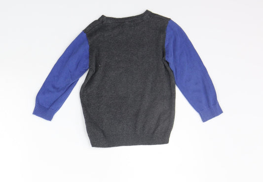 Debenhams Boys Grey   Pullover Jumper Size 2-3 Years