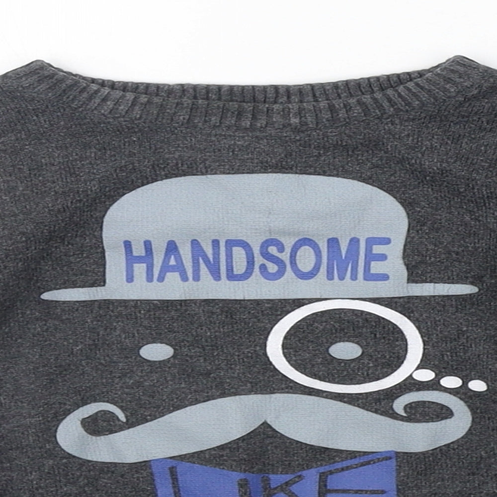 Debenhams Boys Grey   Pullover Jumper Size 2-3 Years