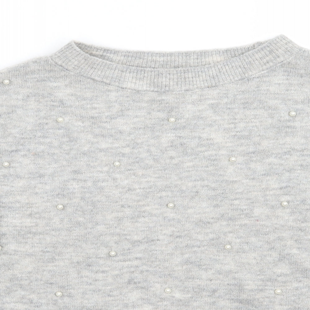 H&M Womens Grey   Pullover Jumper Size S