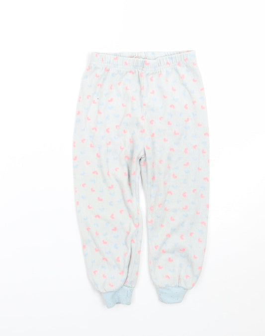 Pimark Girls Blue Geometric   Pyjama Pants Size 2-3 Years