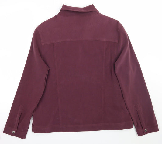 Noni Womens Purple   Jacket Coat Size 14