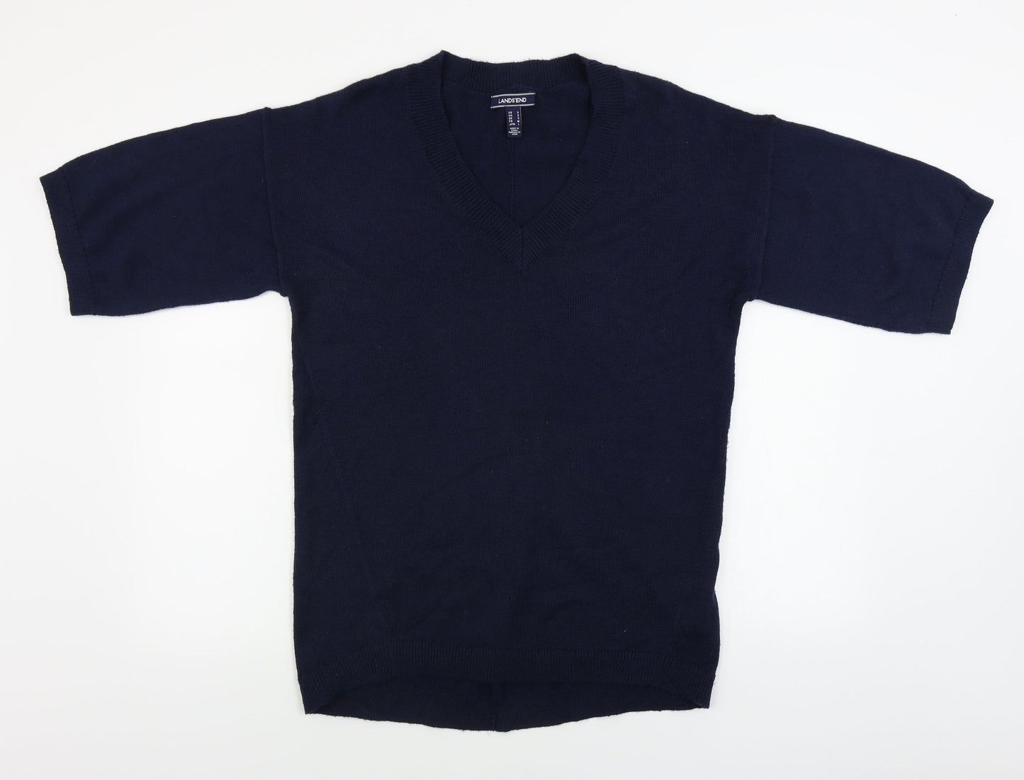 Lands' End  Womens Blue   Pullover Jumper Size S