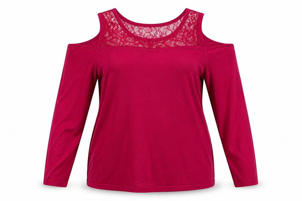 Front view of Soon women’s pink jumper, size UK 18