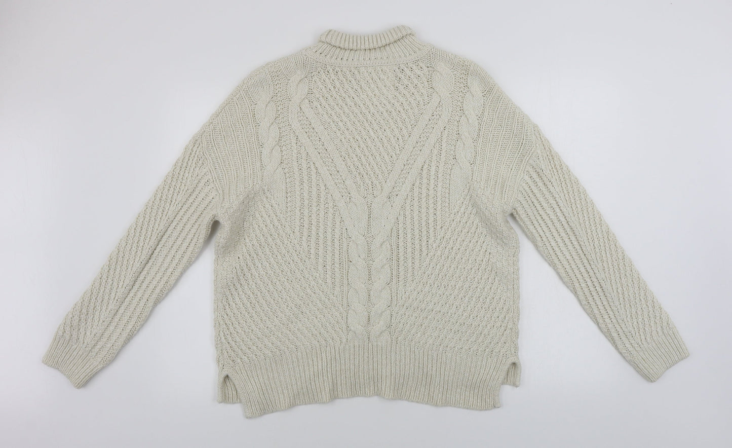 Papaya  Womens Beige   Pullover Jumper Size M