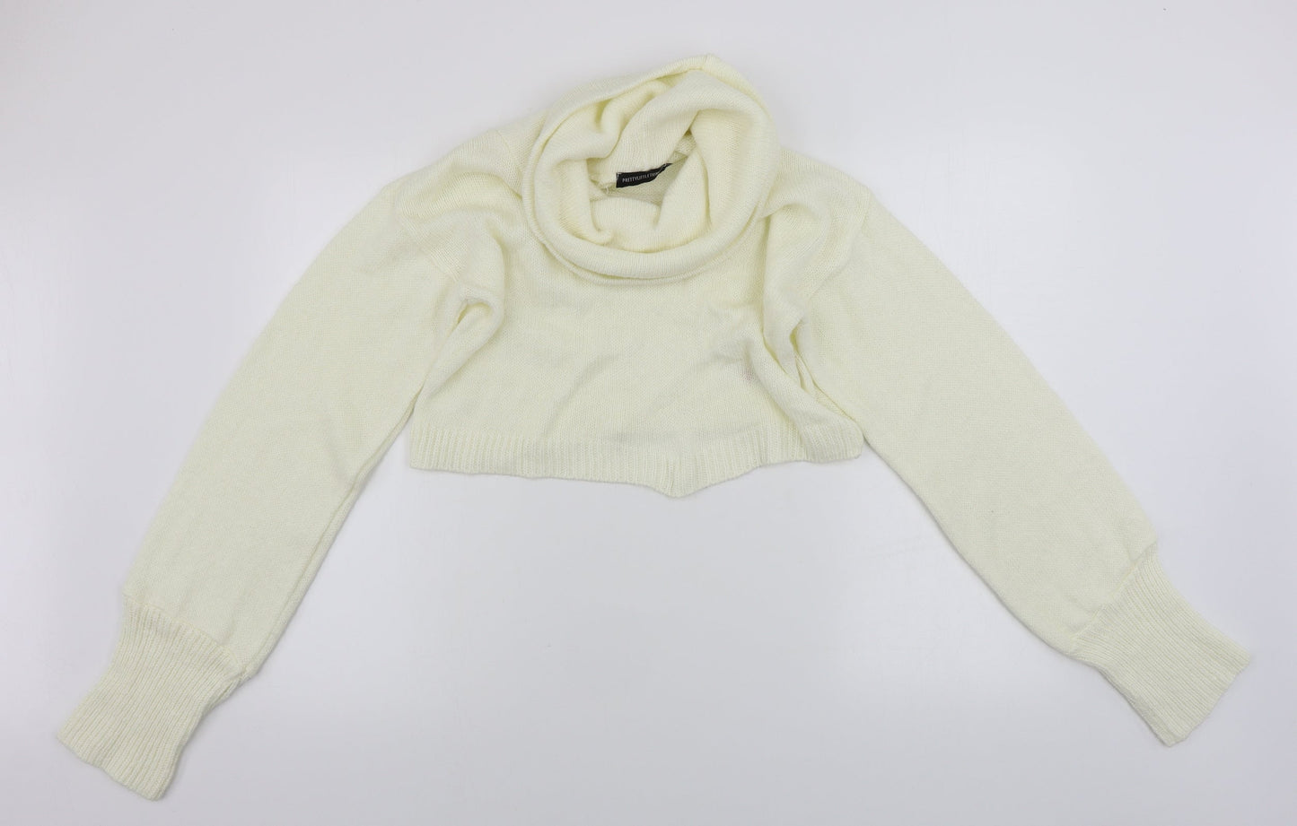 PRETTYLITTLETHING  Womens Ivory   Pullover Jumper Size M