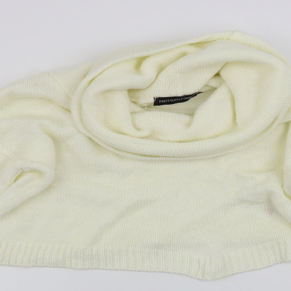 PRETTYLITTLETHING  Womens Ivory   Pullover Jumper Size M