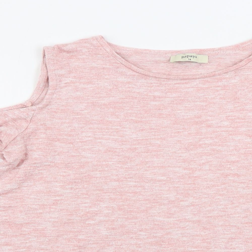 Papaya  Womens Pink   Pullover Jumper Size 14