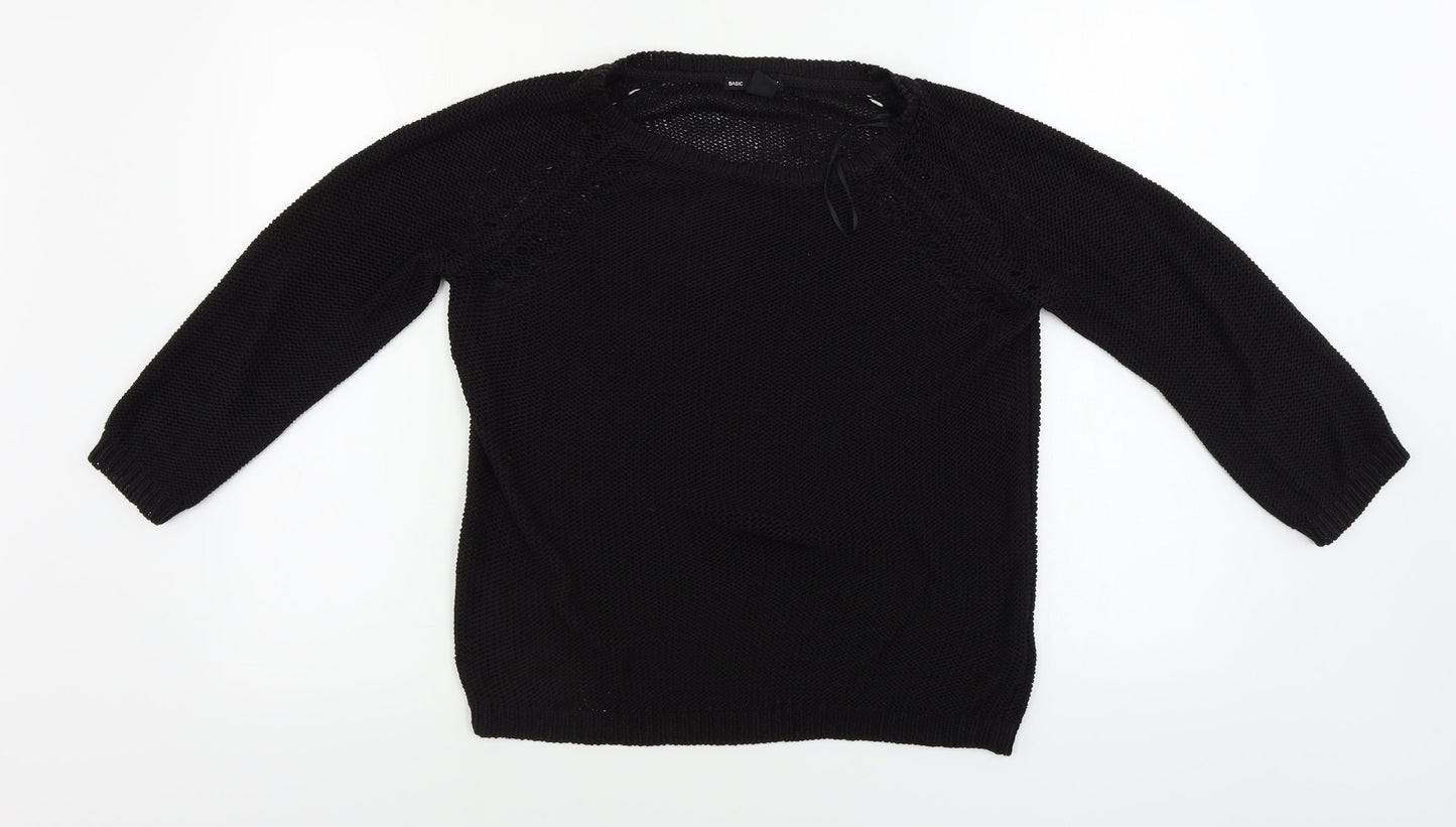 H&M  Womens Black   Pullover Jumper Size S