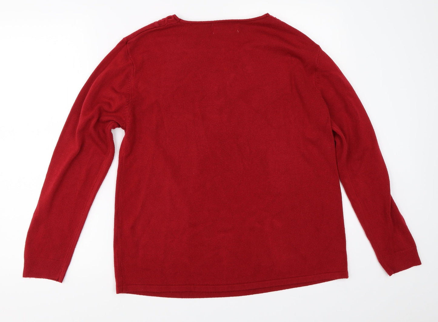 Reflect Womens Red   Pullover Jumper Size L