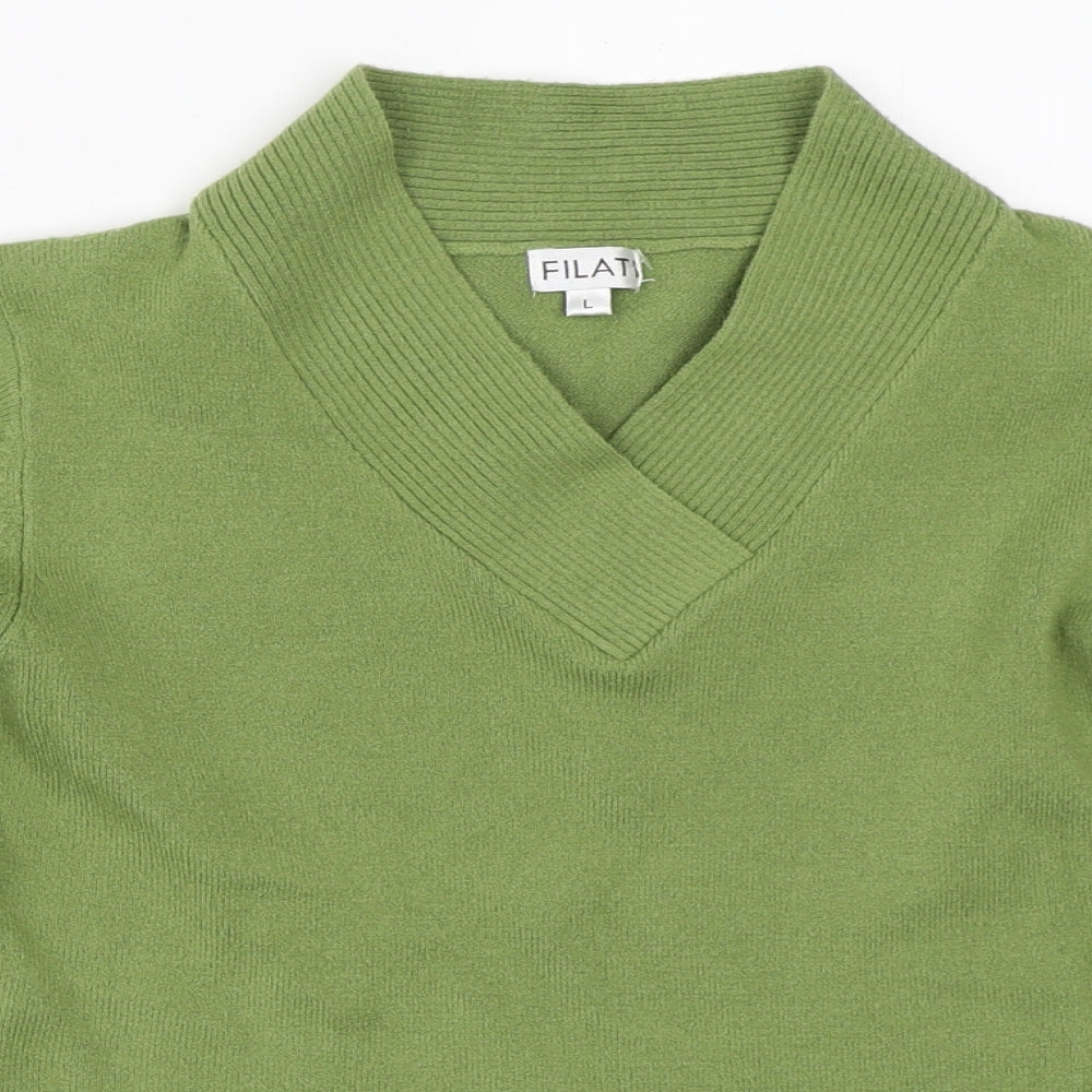 Filati Womens Green   Pullover Jumper Size L