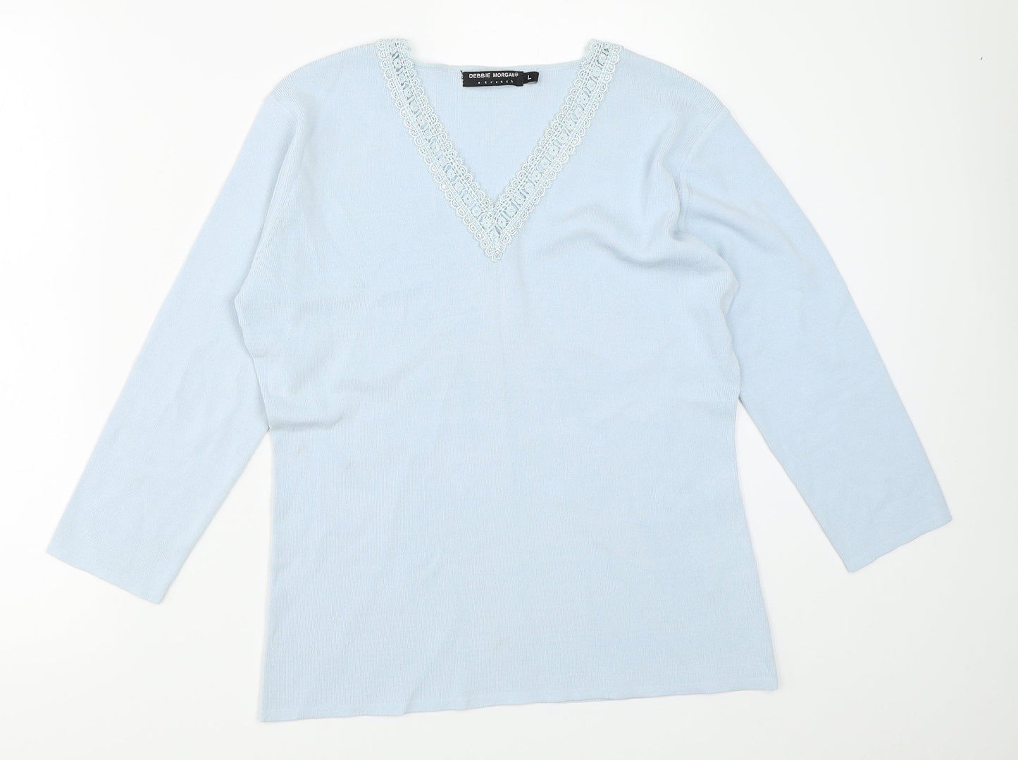 Debbie Morgan Womens Blue   Pullover Jumper Size L
