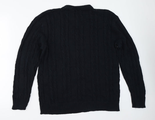 Avenue Mens Blue   Pullover Jumper Size L