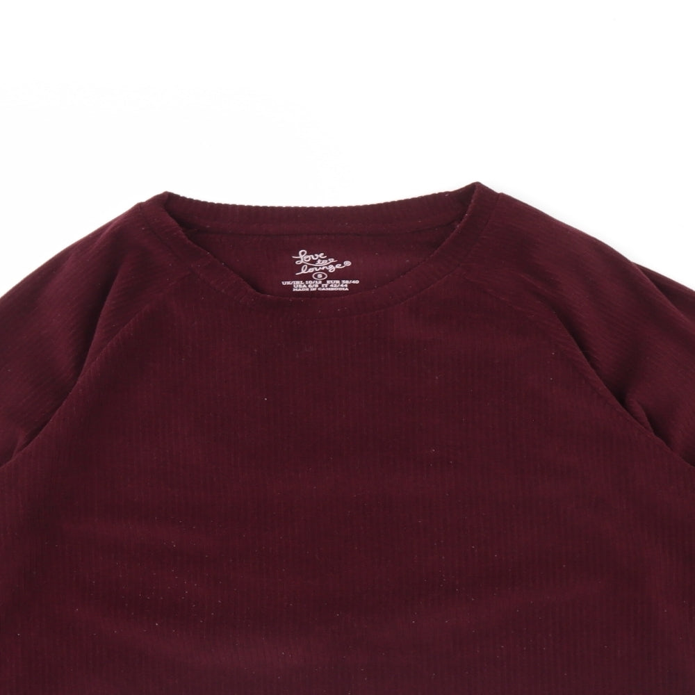 Love to lounge Womens Red   Pullover Jumper Size S