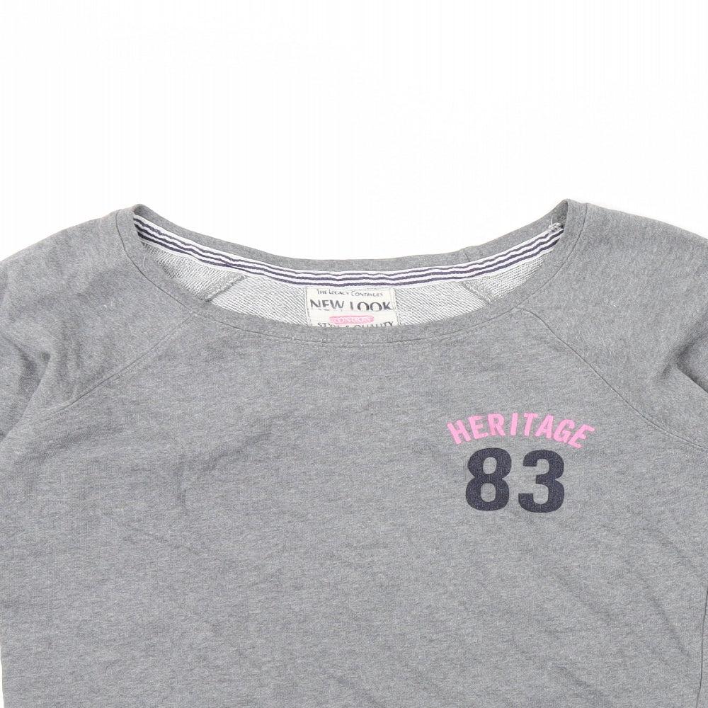 New Look Womens Grey   Pullover Jumper Size 10  - Heritage