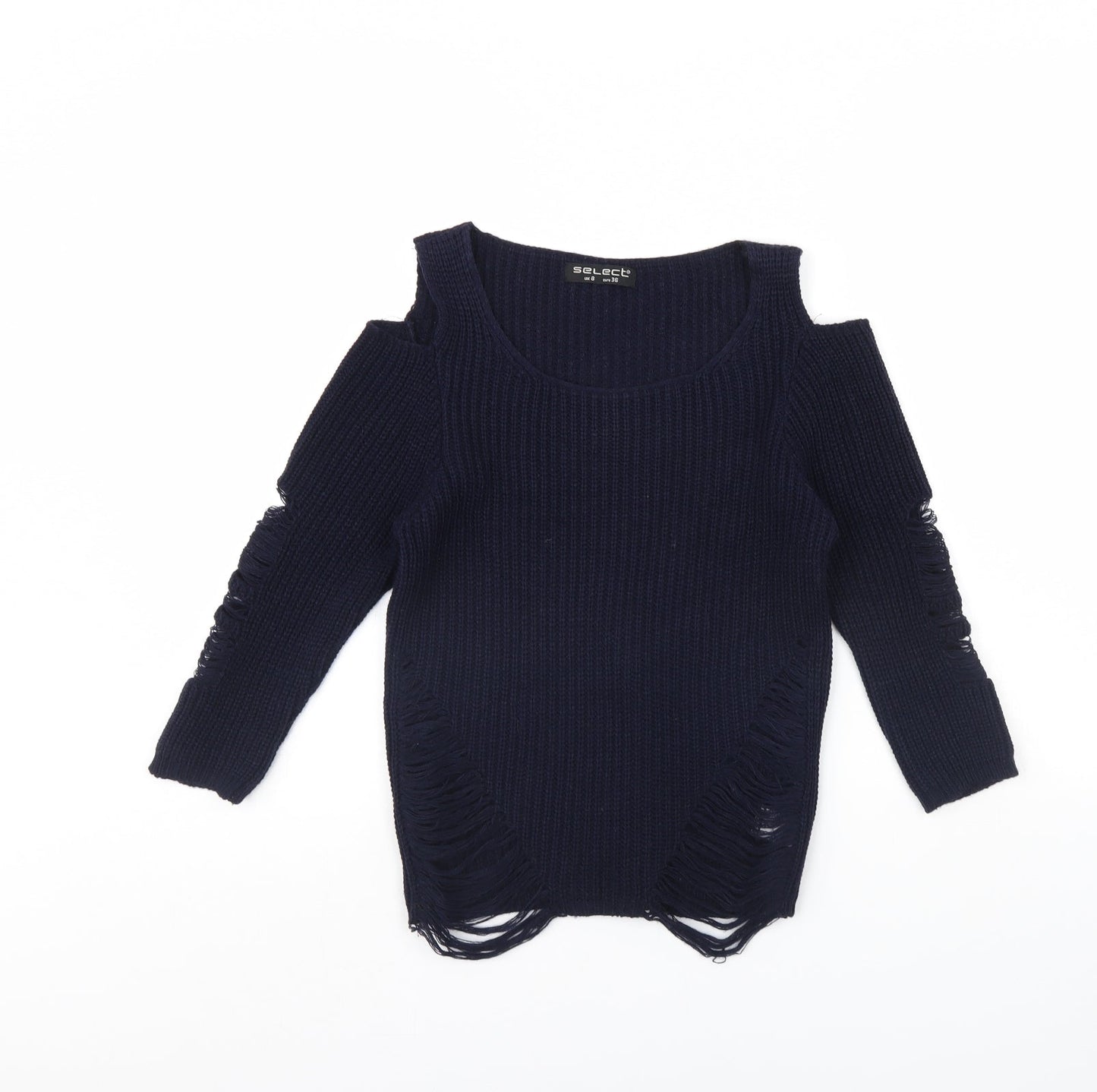 Select Womens Blue   Pullover Jumper Size 8
