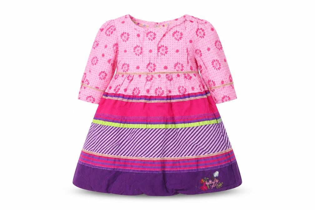 Front view of Debenhams girls’ multicoloured fit & flare, size 9-12, months