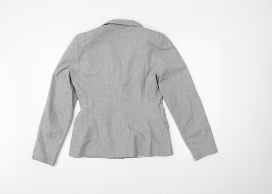 Misha Brown Womens Grey   Jacket Blazer Size 12