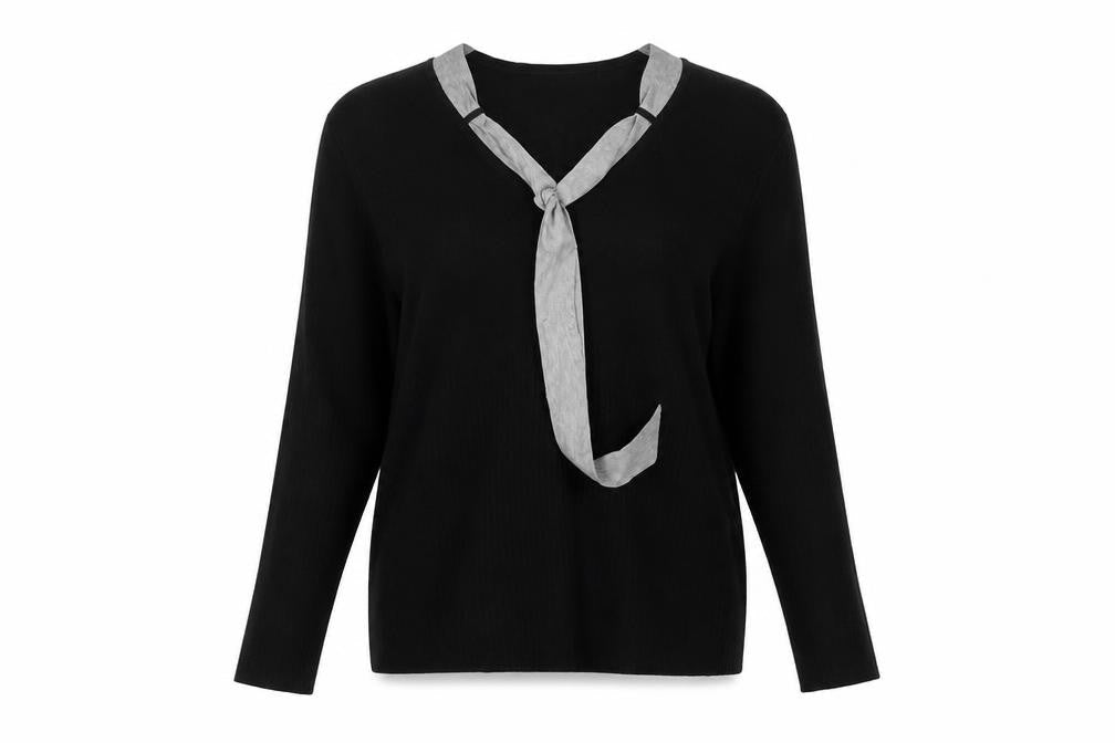 Klass Collection Womens Black   Basic Blouse Size XL