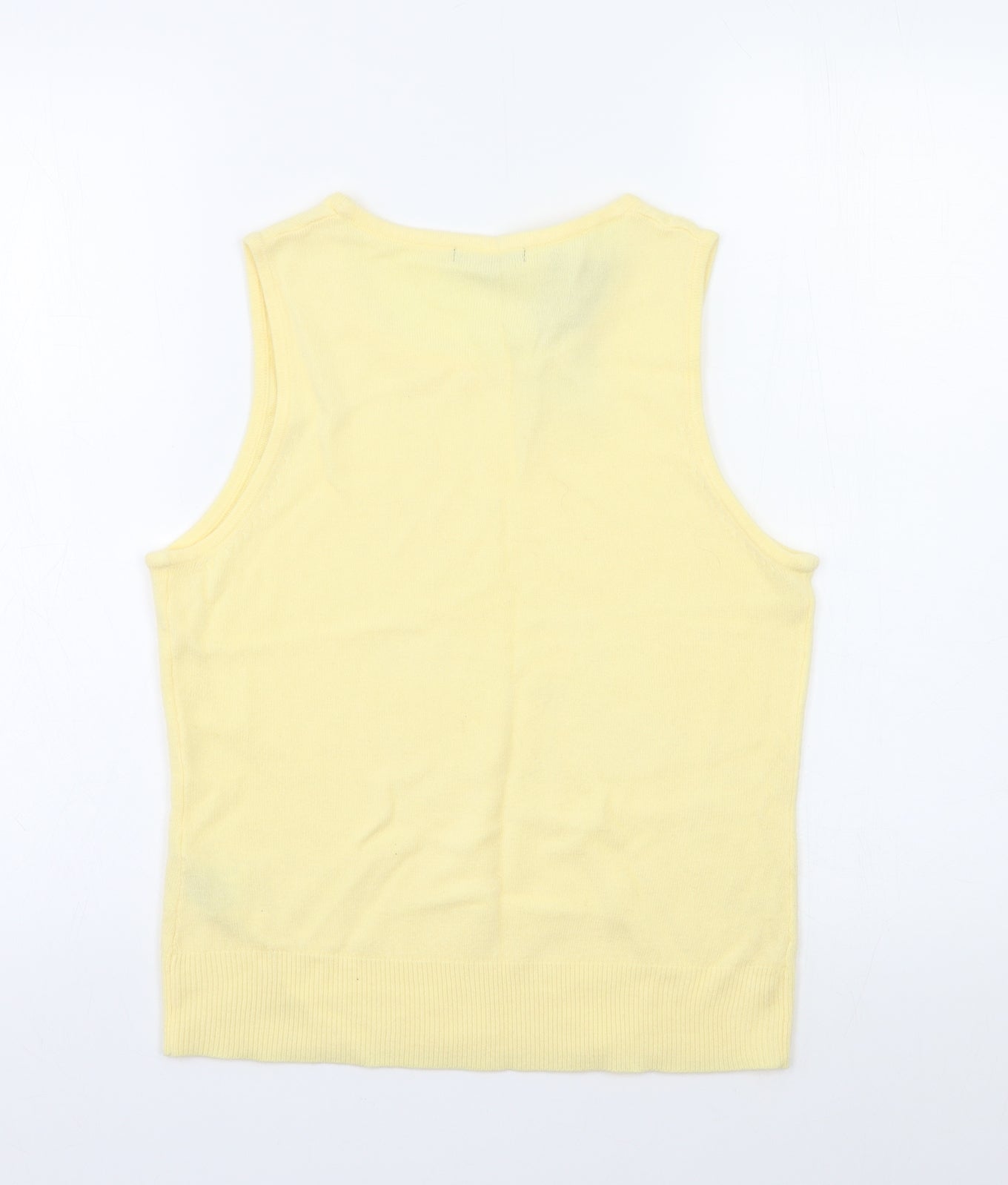 Debbie Morgan Womens Yellow   Vest Jumper Size S