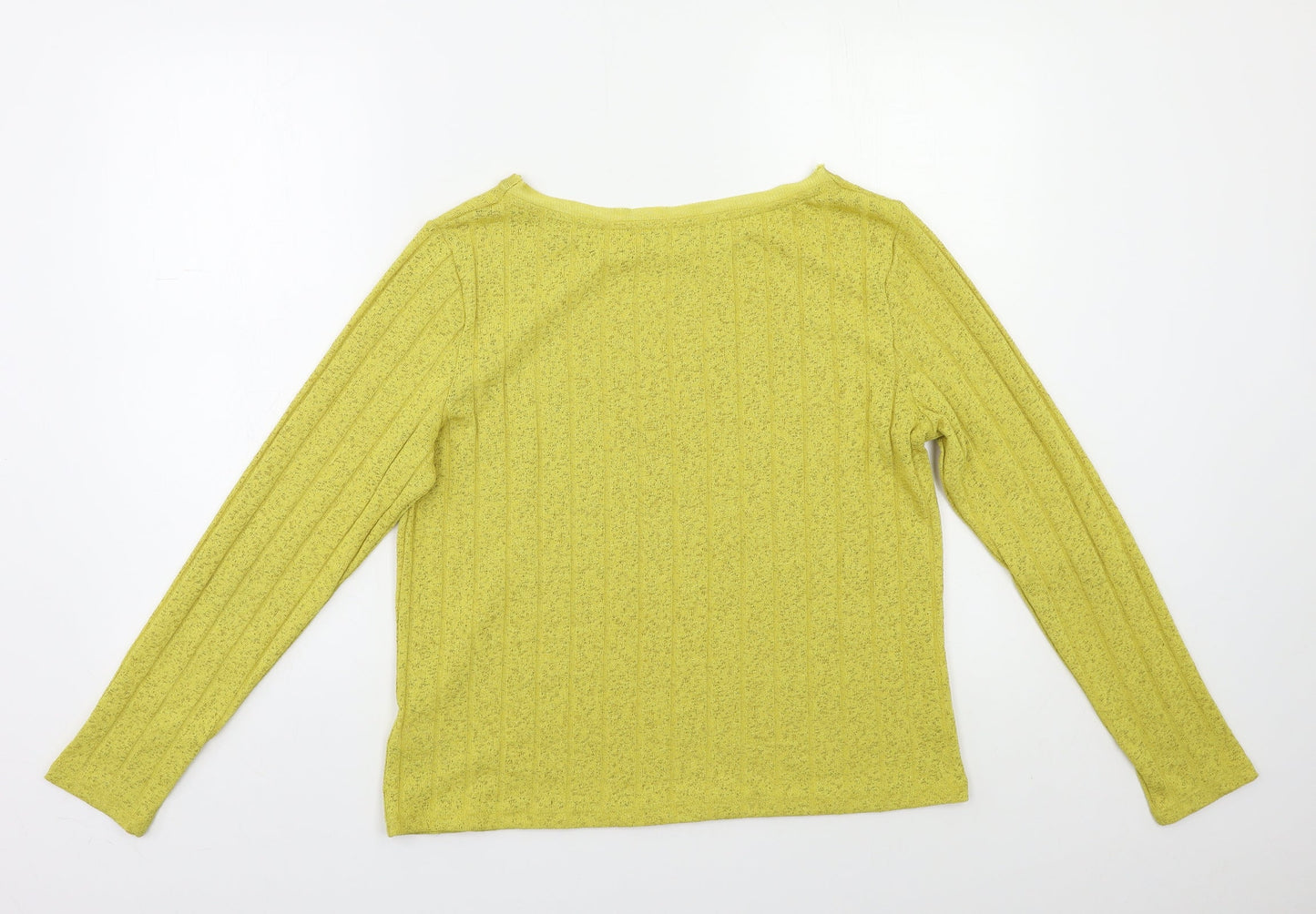 M&S Womens Yellow   Pullover Jumper Size 12