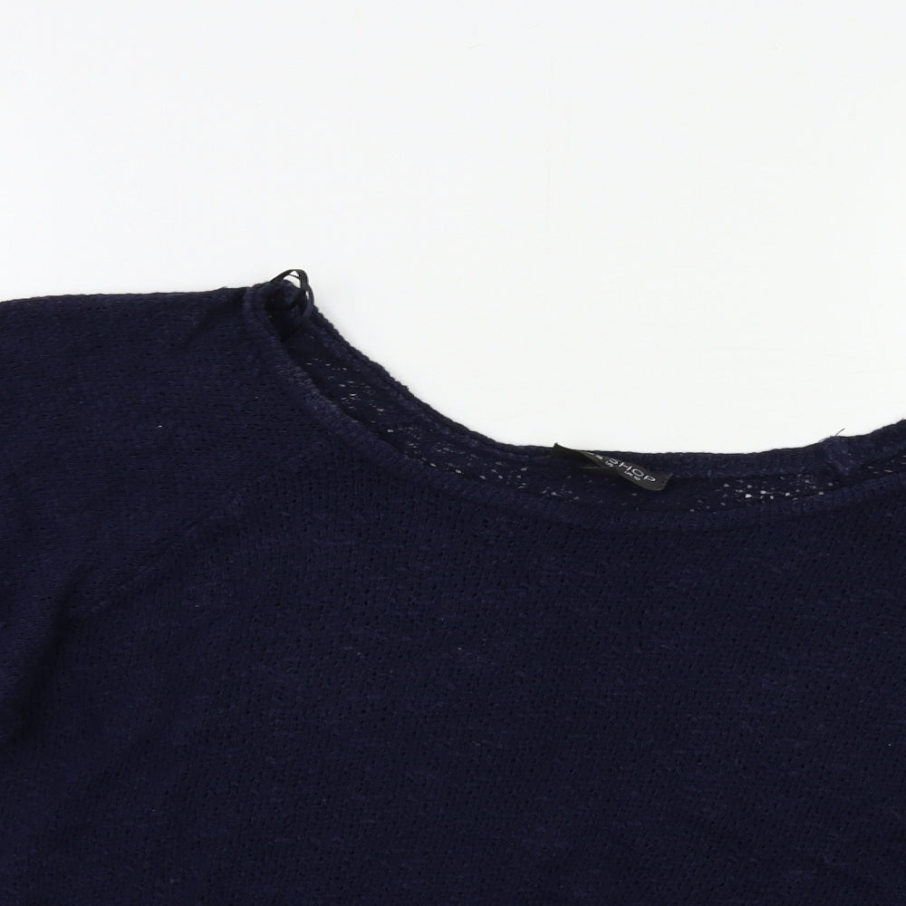 Topshop Womens Blue   Pullover Jumper Size 10