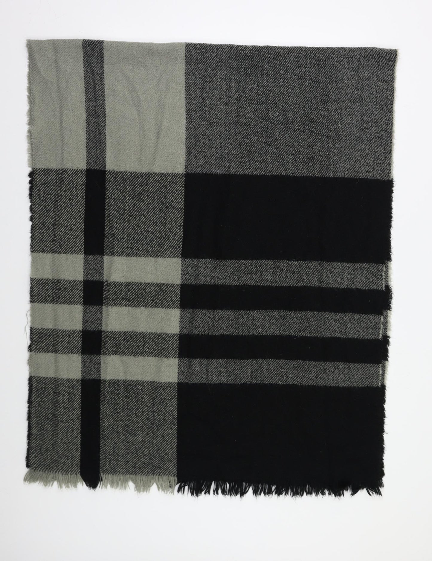 Preworn Womens Grey Check   Shawl/Wrap