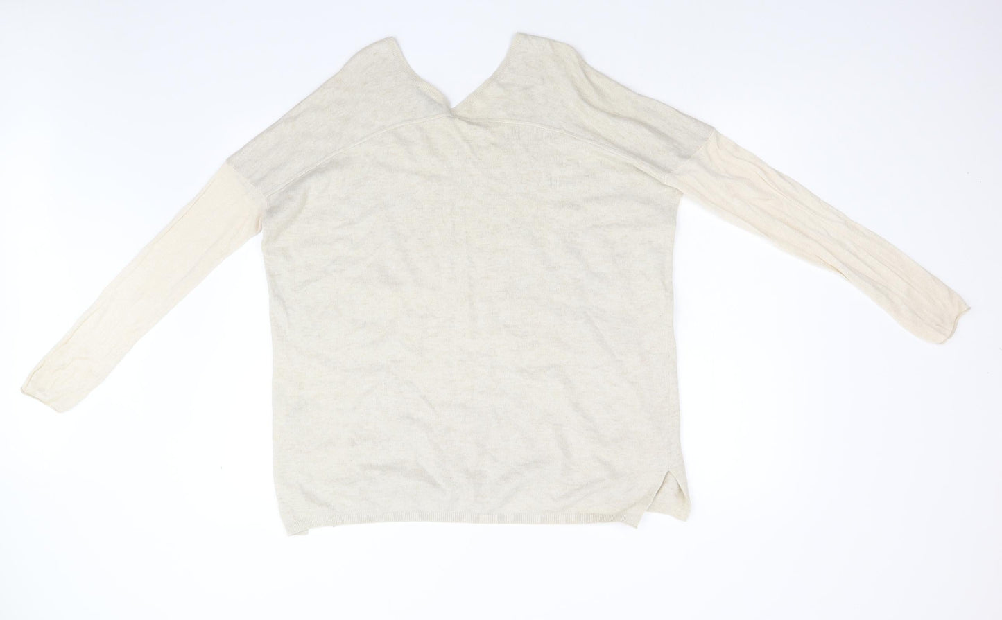 Topshop Womens Beige  Knit Pullover Jumper Size 10
