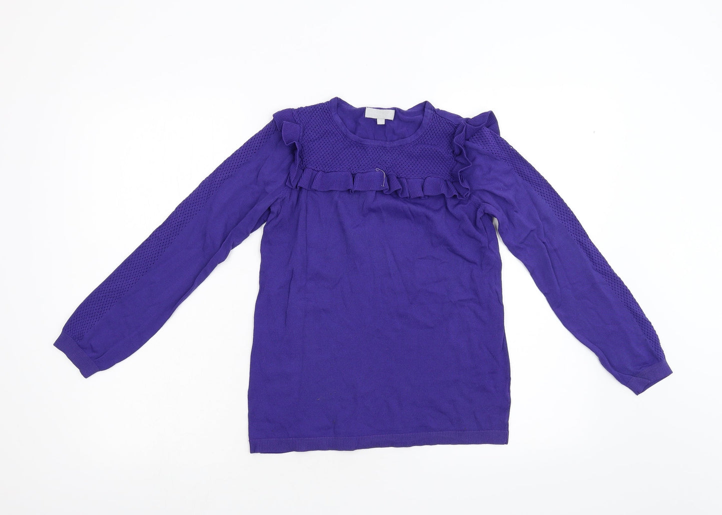 Red Herring Womens Purple  Knit Pullover Jumper Size 8