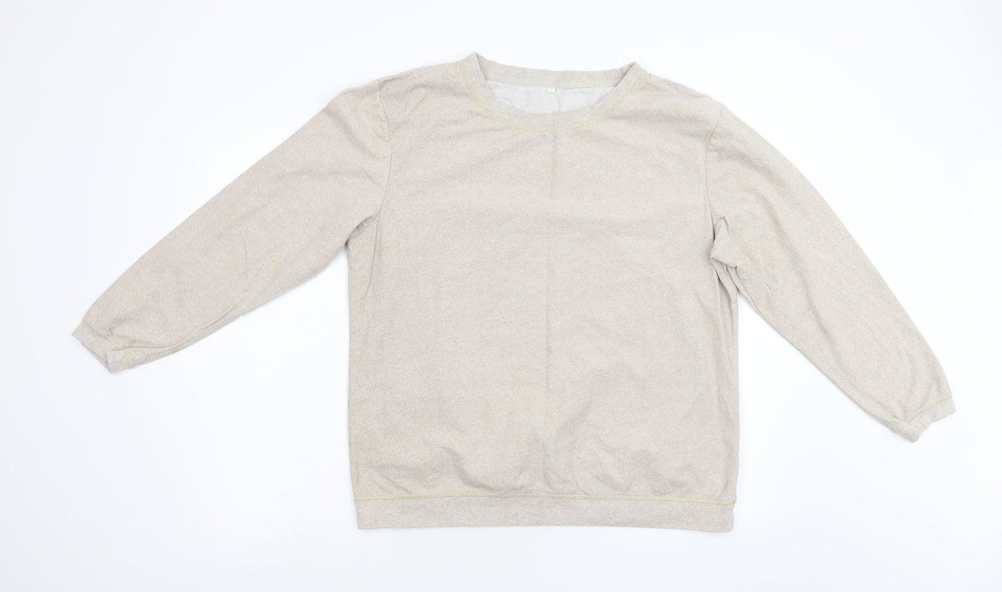 NEXT Womens Beige Polka Dot  Pullover Jumper Size L
