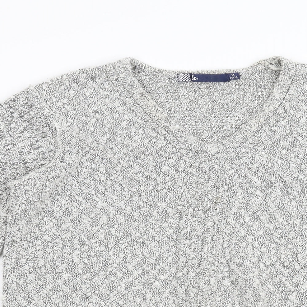 Isle Womens Grey  Knit Pullover Jumper Size M