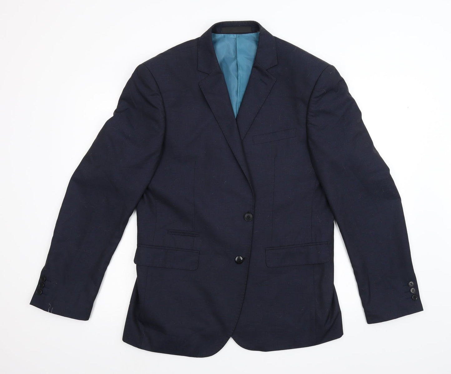 M&S Mens Blue   Jacket Suit Jacket Size 42
