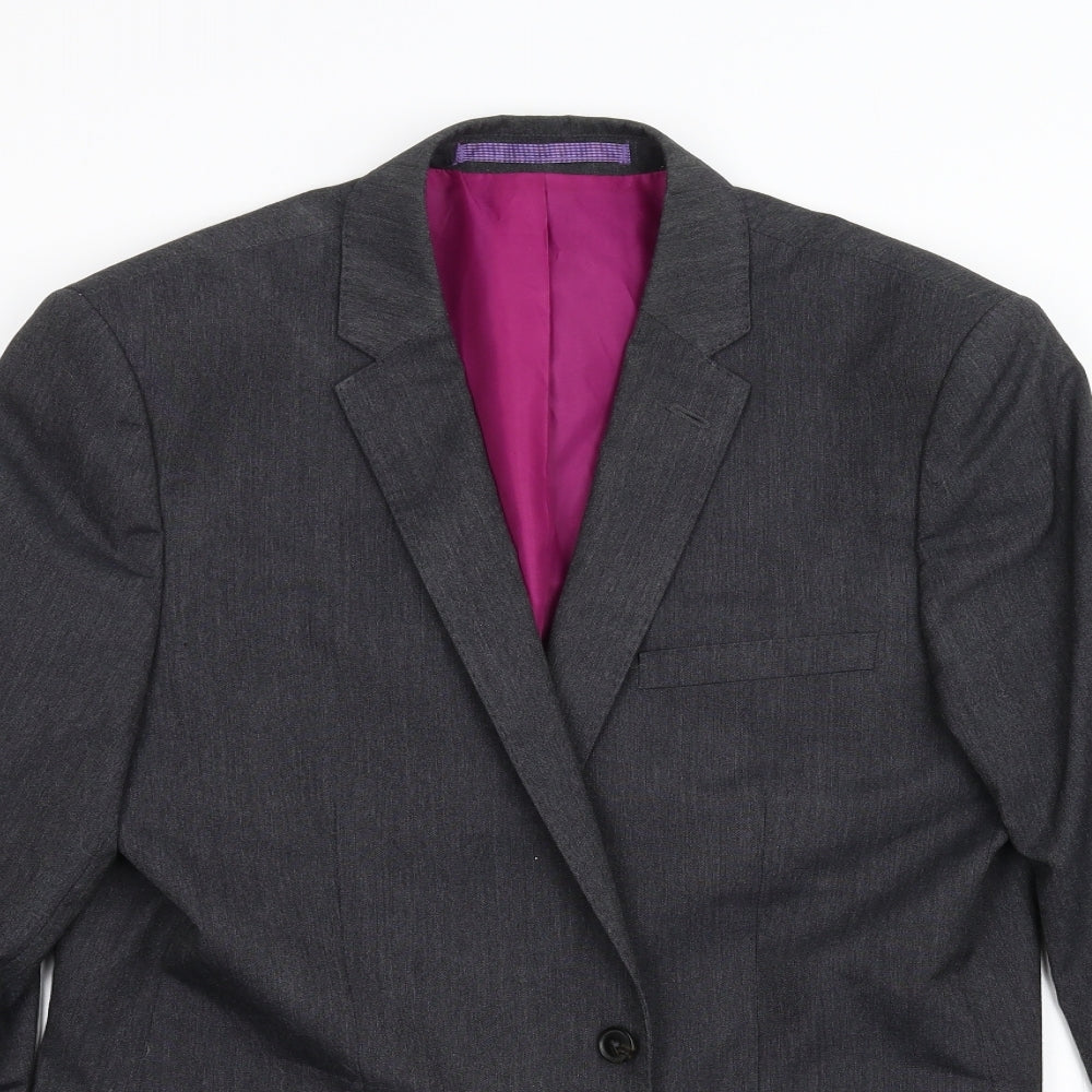 M&S Mens Grey   Jacket Suit Jacket Size 42