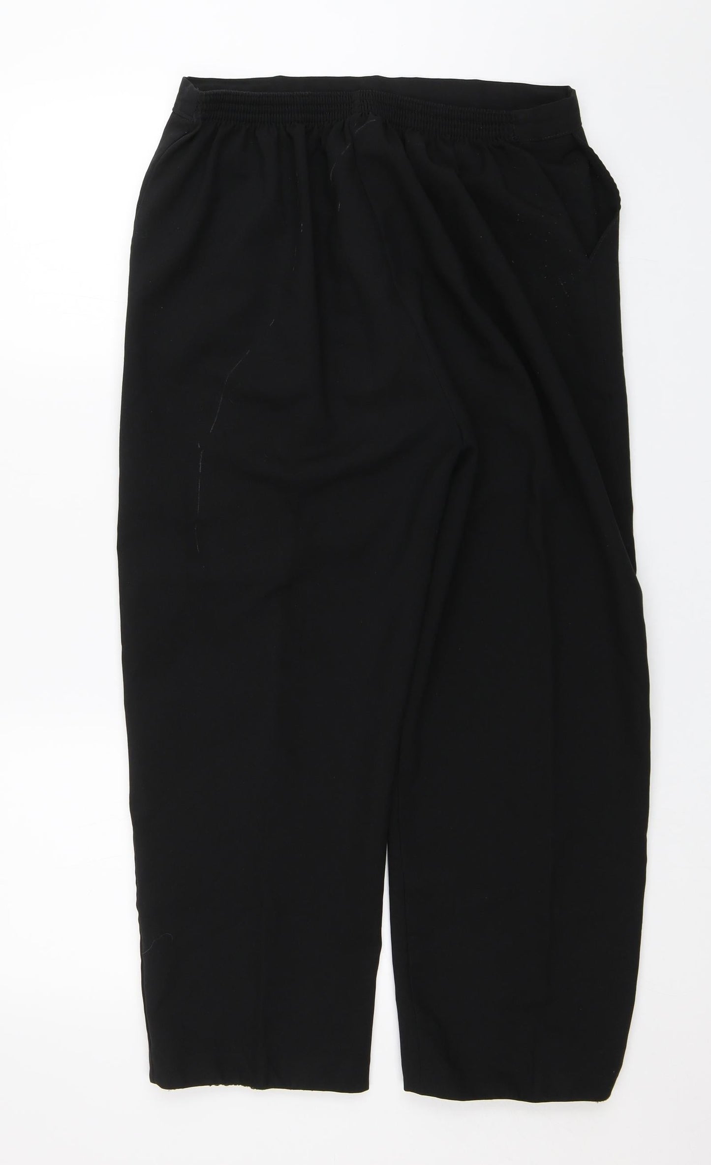 Preworn Womens Black   Capri Trousers Size 18 L23 in