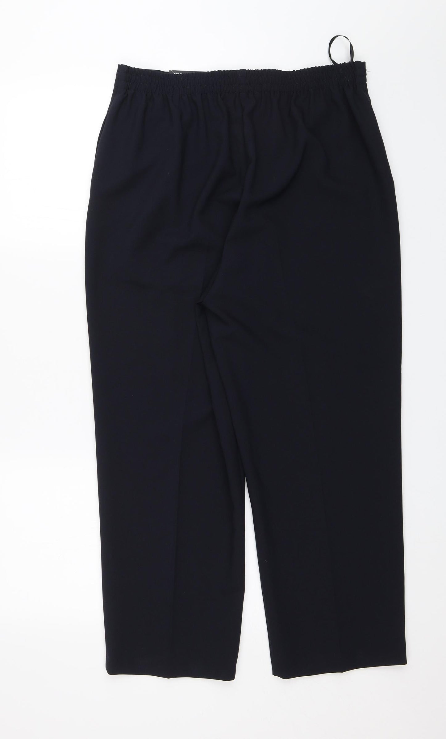 BM Collection Womens Blue   Capri Trousers Size 14 L25 in