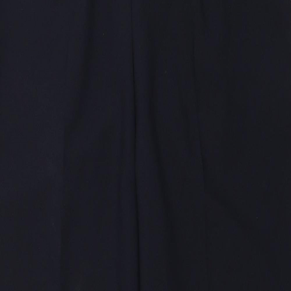 BM Collection Womens Blue   Capri Trousers Size 14 L25 in