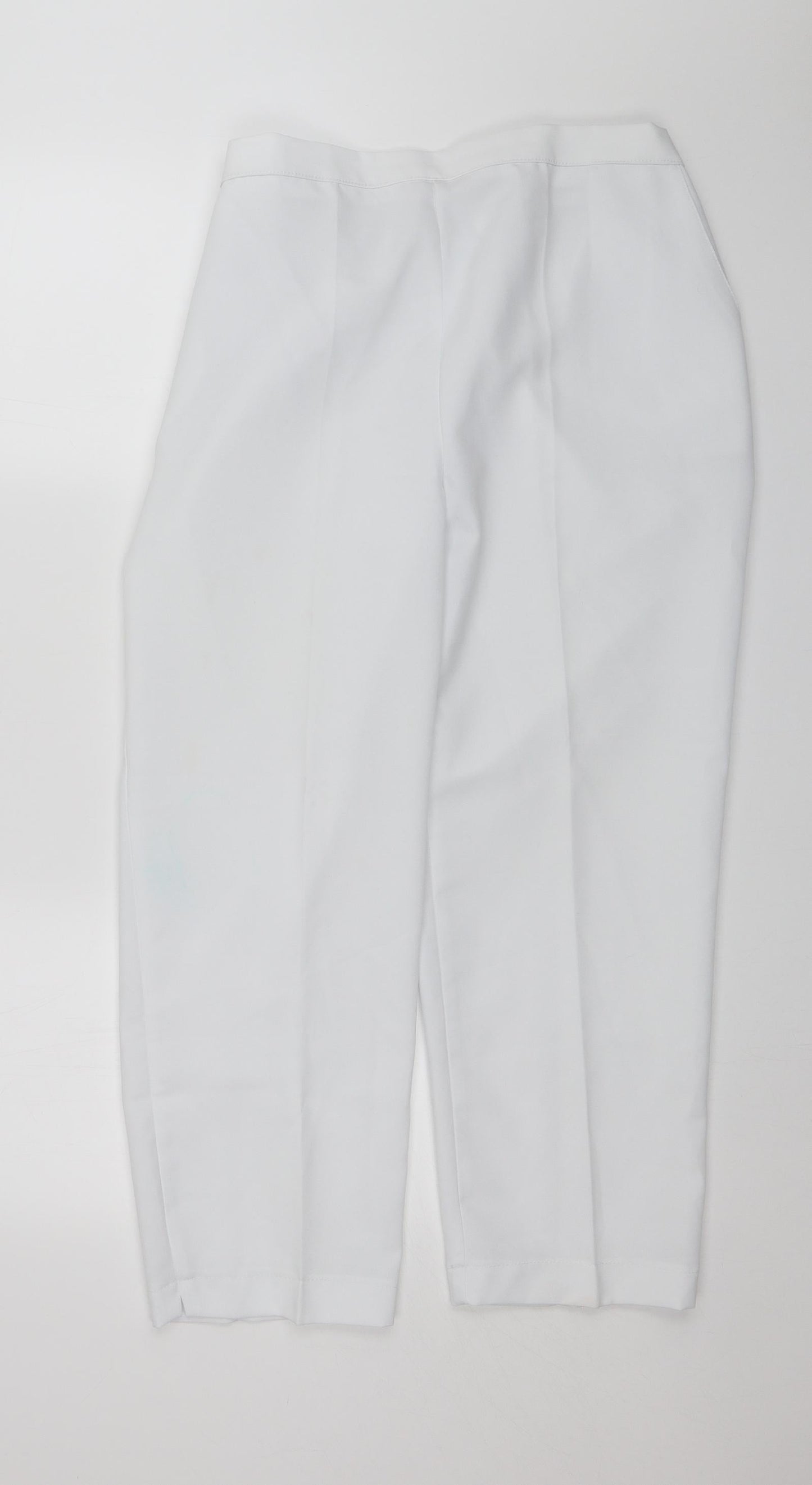 Emma Collection Womens White   Capri Trousers Size 18 L23 in
