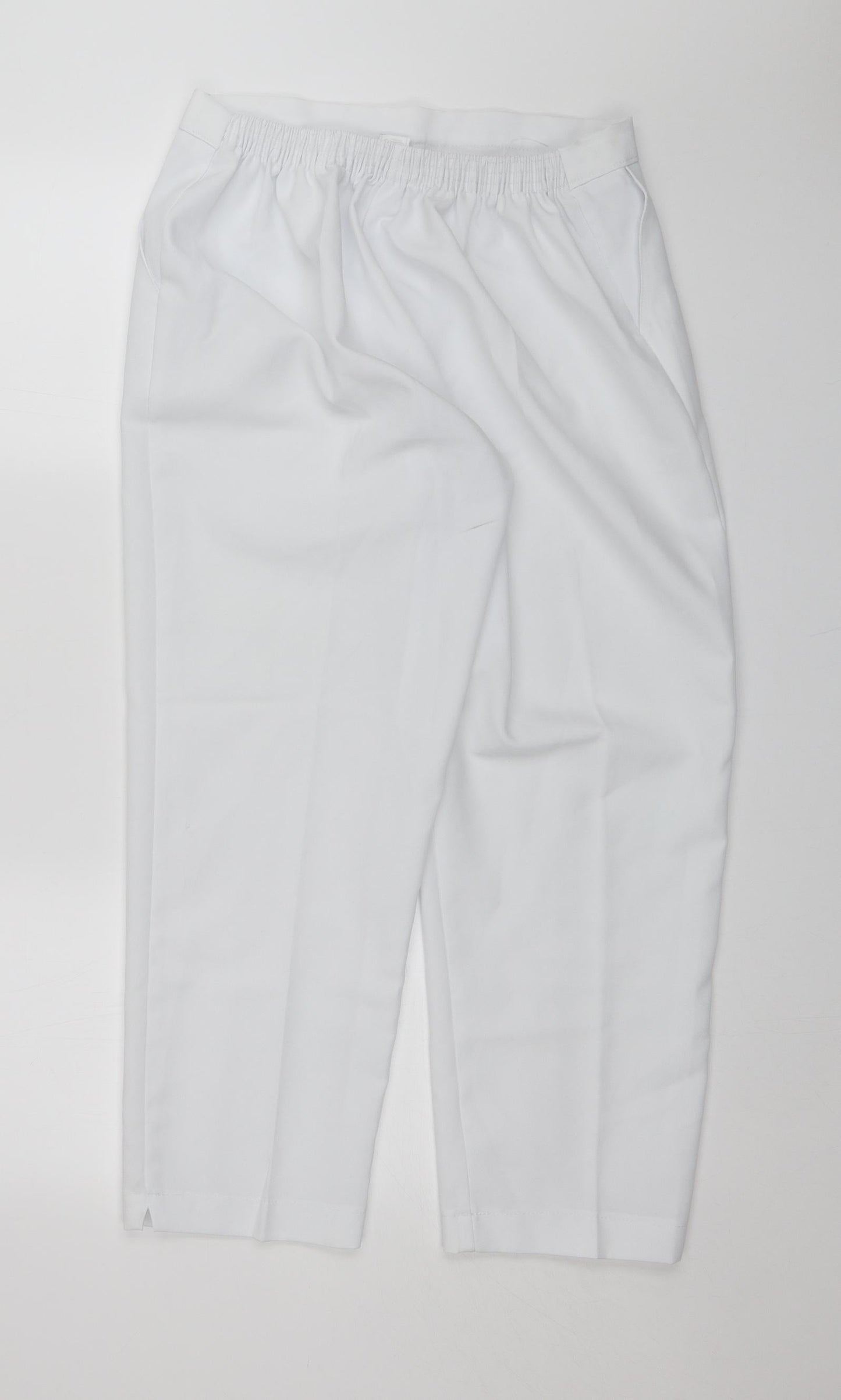 Emma Collection Womens White   Capri Trousers Size 18 L23 in