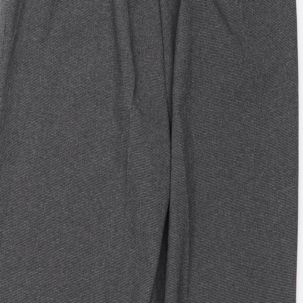 BM Collection Womens Grey   Capri Trousers Size 12 L26 in
