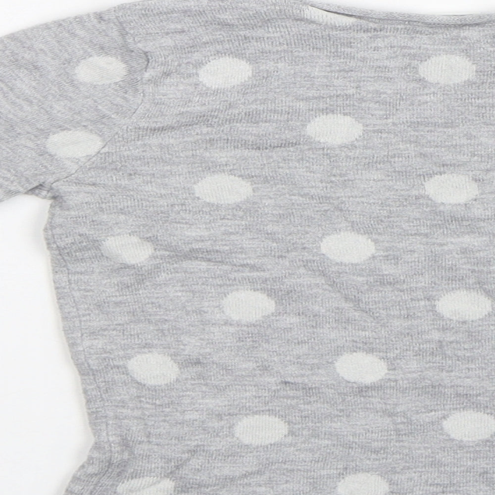 H&M Baby Grey Polka Dot  Pullover Jumper Size 24 Months