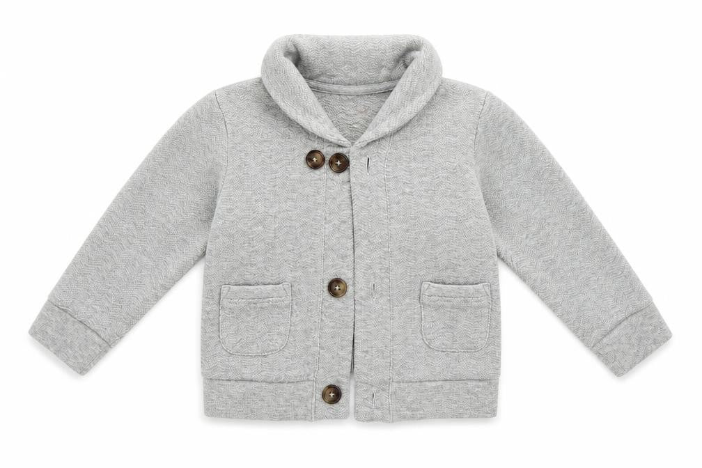 Front view of Joe Fresh Baby Grey Jacket, size 18-24, Months